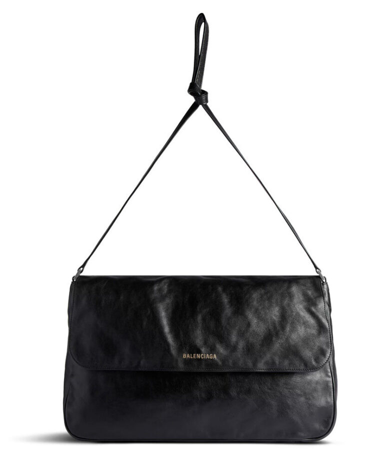 Balenciaga Grungy Medium Messenger Bag Black